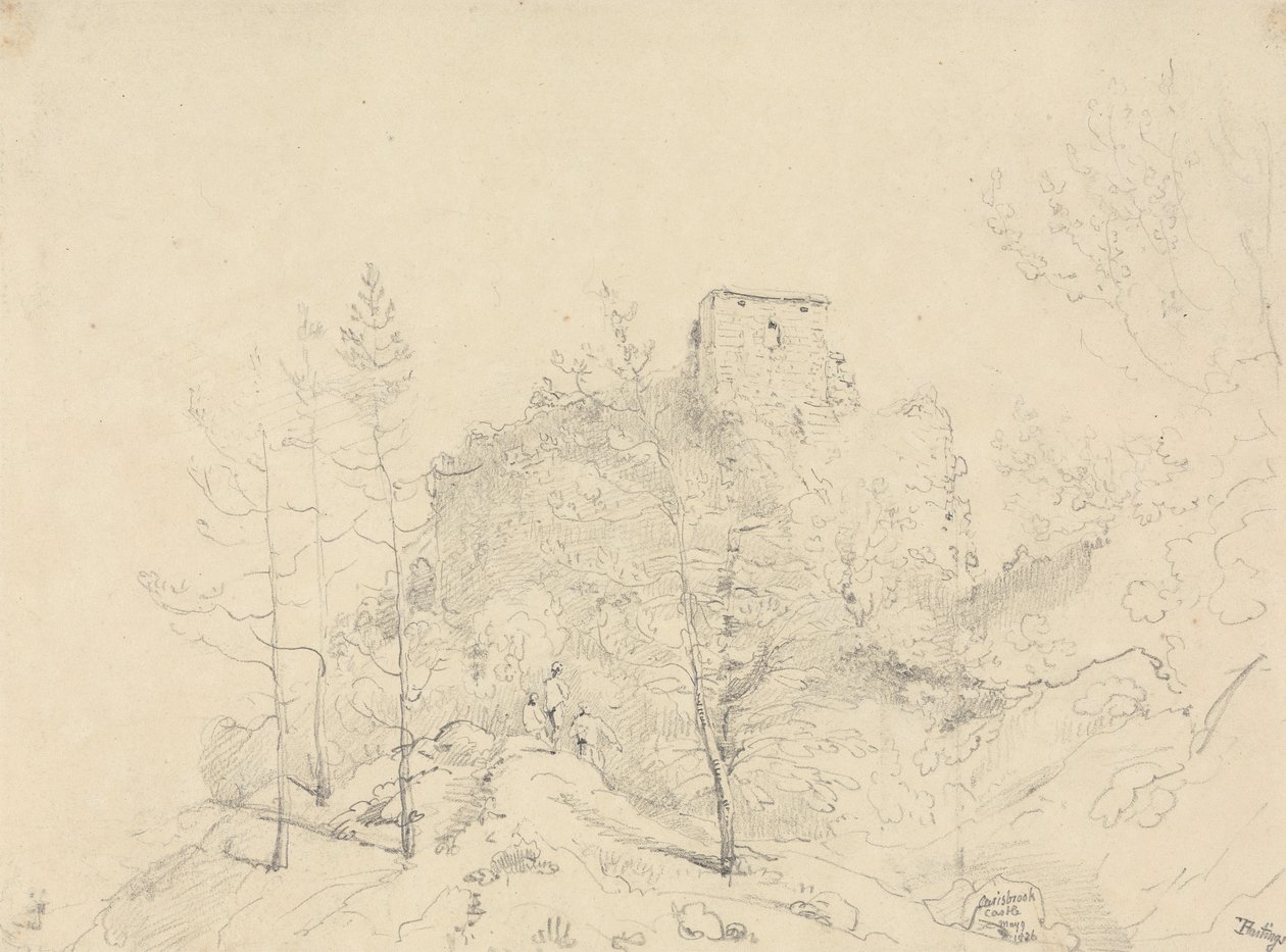 Carisbrooken linna, 9. toukokuuta 1826 tekijältä Capt. Thomas Hastings
