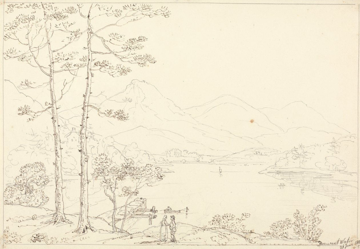 Derwent Water, 20. kesäkuuta 1835 tekijältä Capt. Thomas Hastings