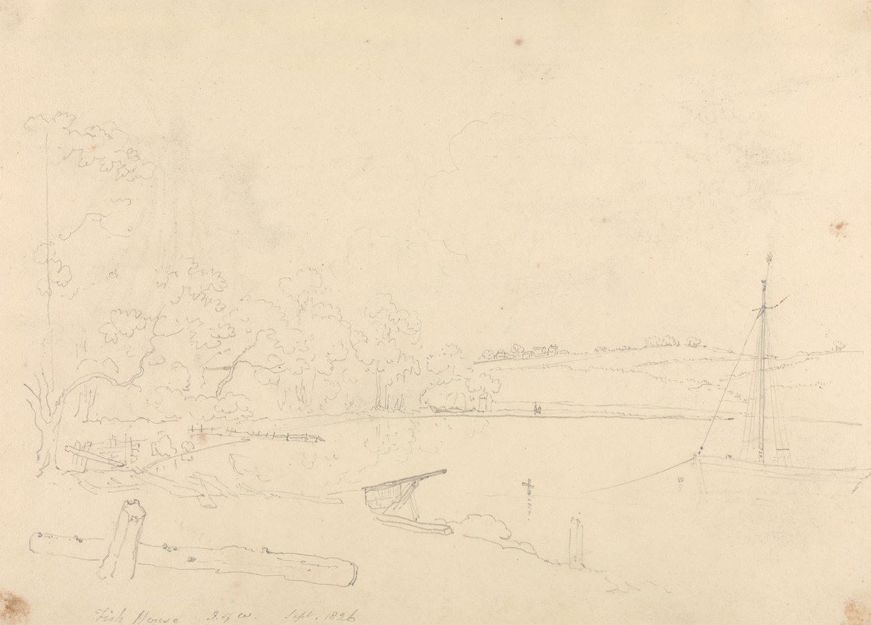 Fish House, Isle of Wight, syyskuu 1826 tekijältä Capt. Thomas Hastings