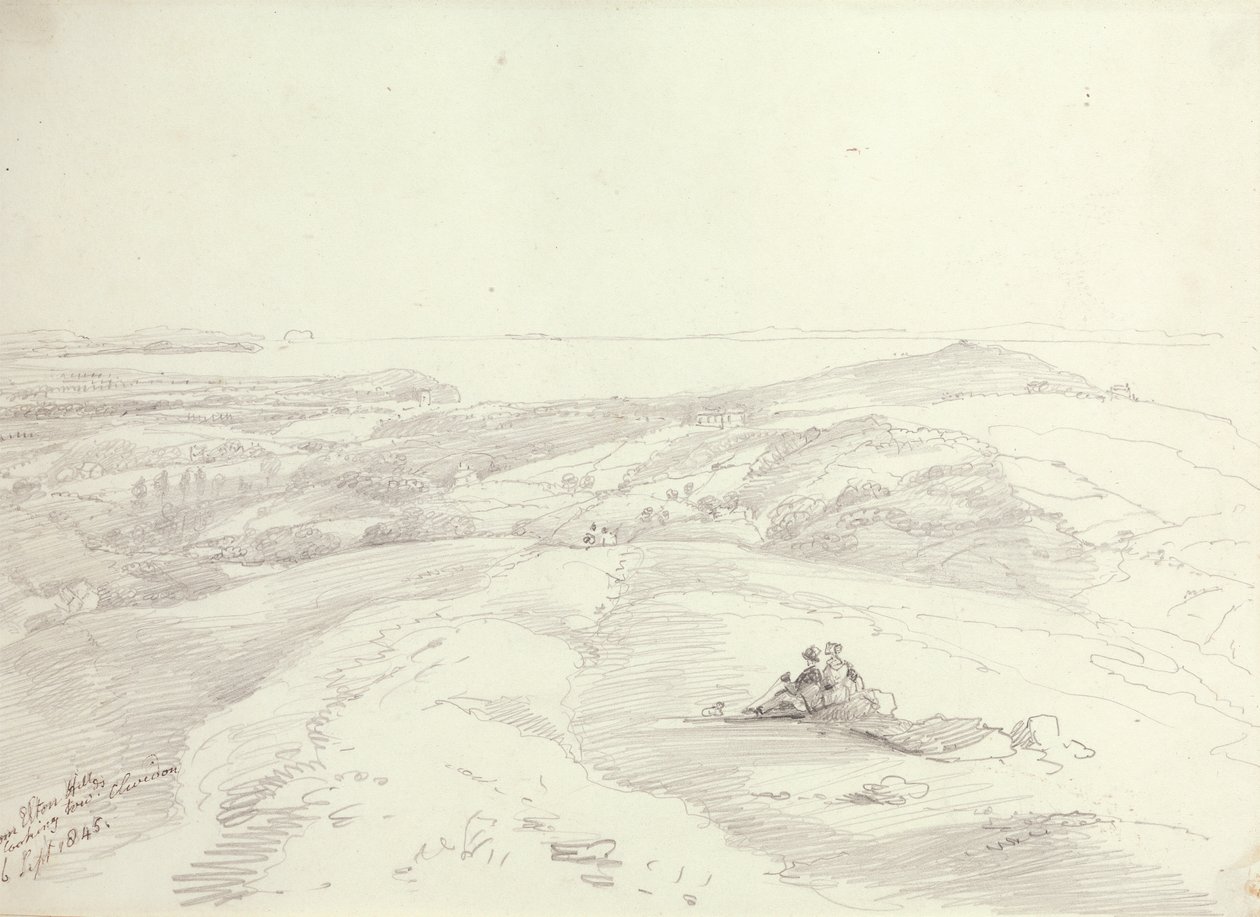 Elton Hillsistä Clevedoniin päin, 6. syyskuuta 1845 tekijältä Capt. Thomas Hastings
