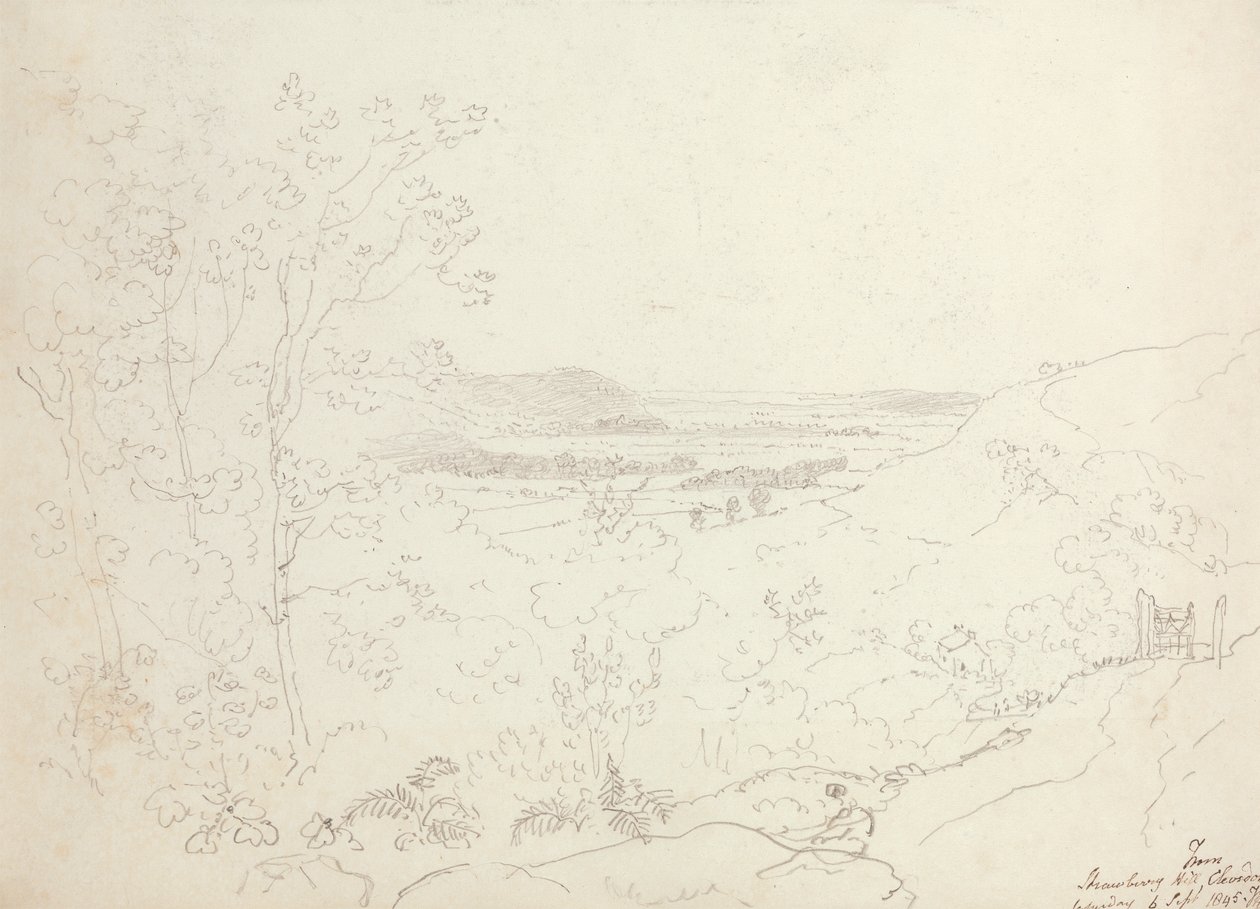 Strawberry Hillistä, Clevedonista, lauantaina 6. syyskuuta 1845 tekijältä Capt. Thomas Hastings