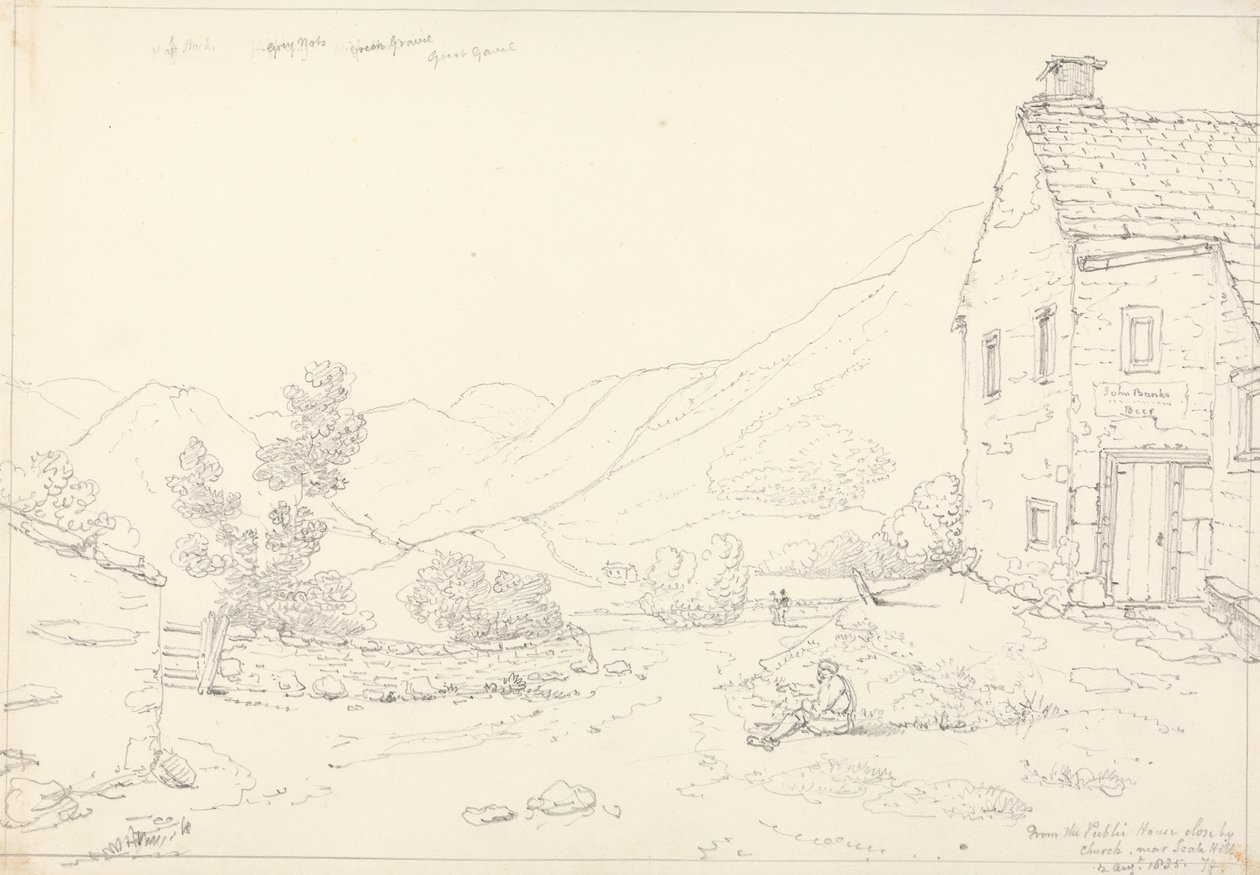 Public Housesta lähellä Scale Hilliä, 2. elokuuta 1835 tekijältä Capt. Thomas Hastings
