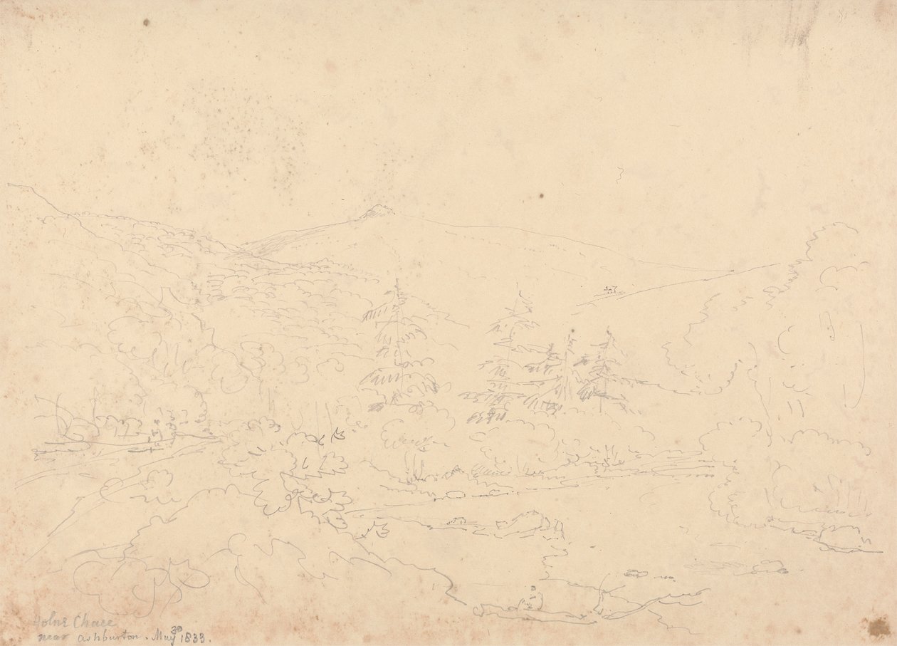 Holne Chase lähellä Ashburtonia, 30. toukokuuta 1833 tekijältä Capt. Thomas Hastings