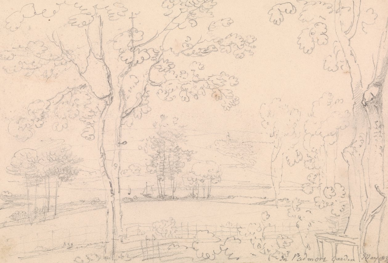 Padmore Gardenissa toukokuussa 1833 tekijältä Capt. Thomas Hastings