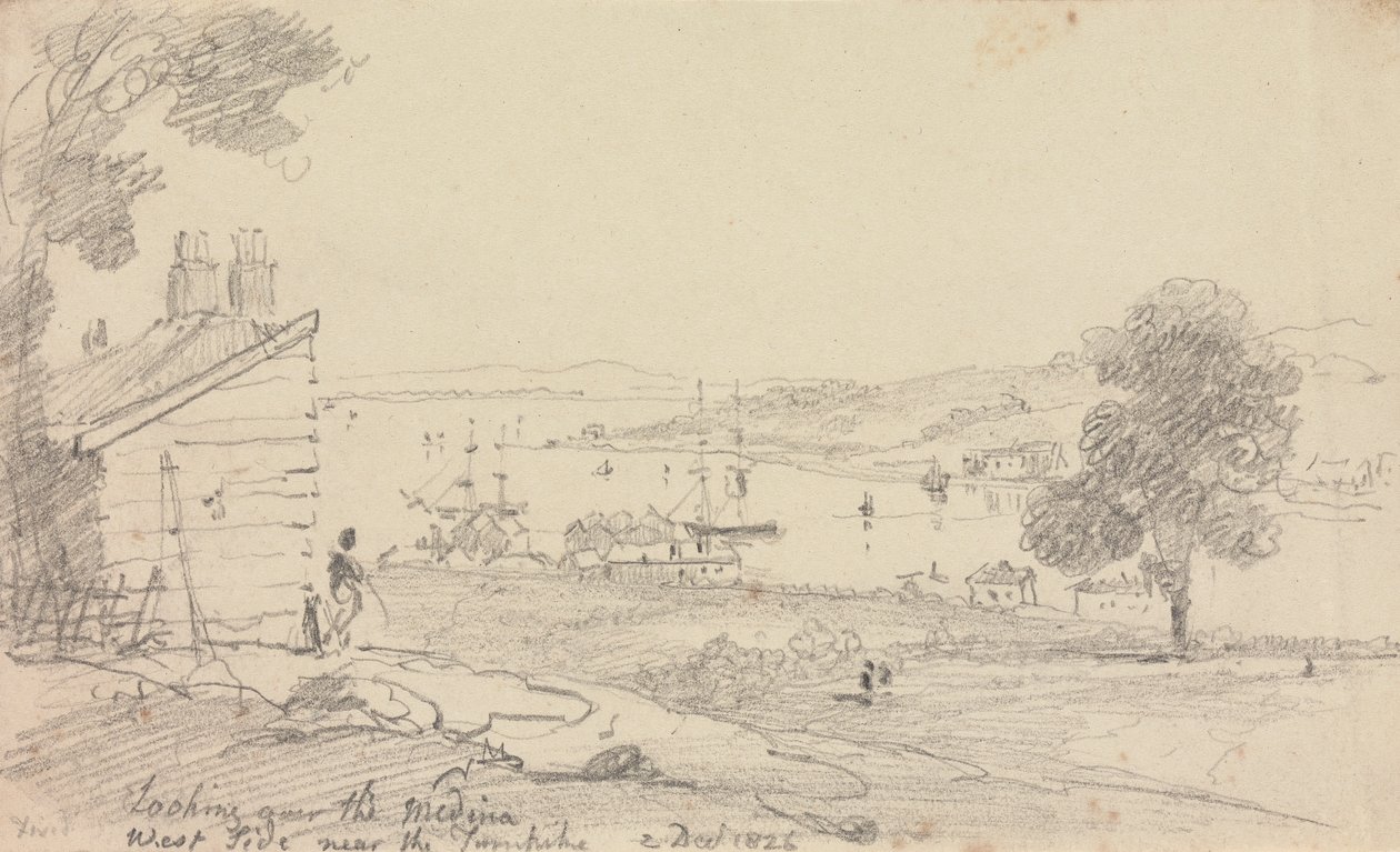 Katse Medinan yli, 2. joulukuuta 1826 tekijältä Capt. Thomas Hastings