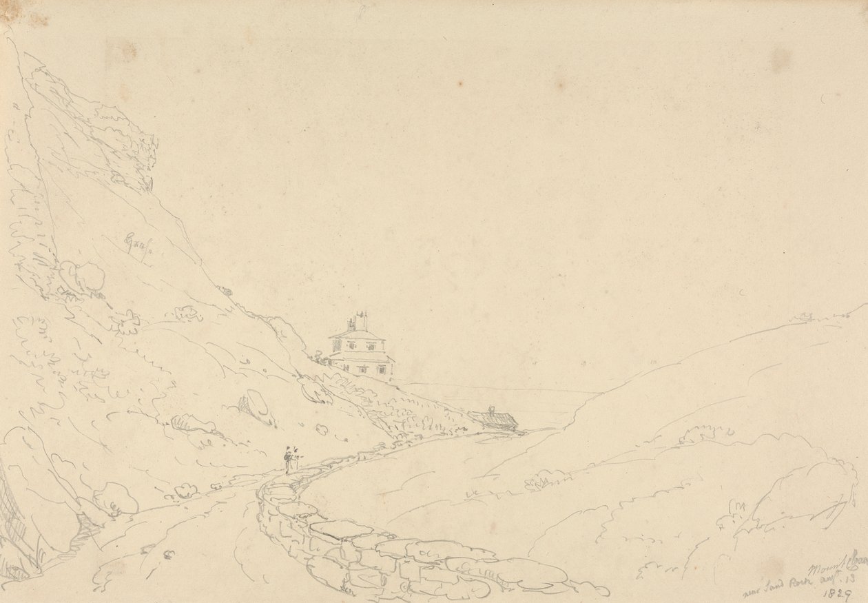 Mount Cleves, lähellä Sandrockia, Isle of Wight tekijältä Capt. Thomas Hastings