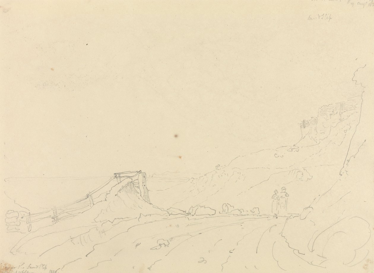 Perto de Blackgang Chine, 19 de agosto de 1826 finlandês tekijältä Capt. Thomas Hastings