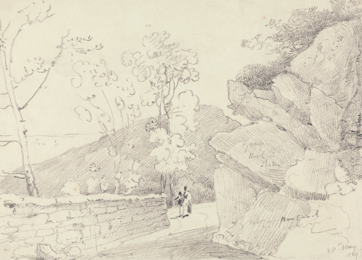 Lähellä Bonchurchia, Isle of Wight, 28. toukokuuta 1829 tekijältä Capt. Thomas Hastings