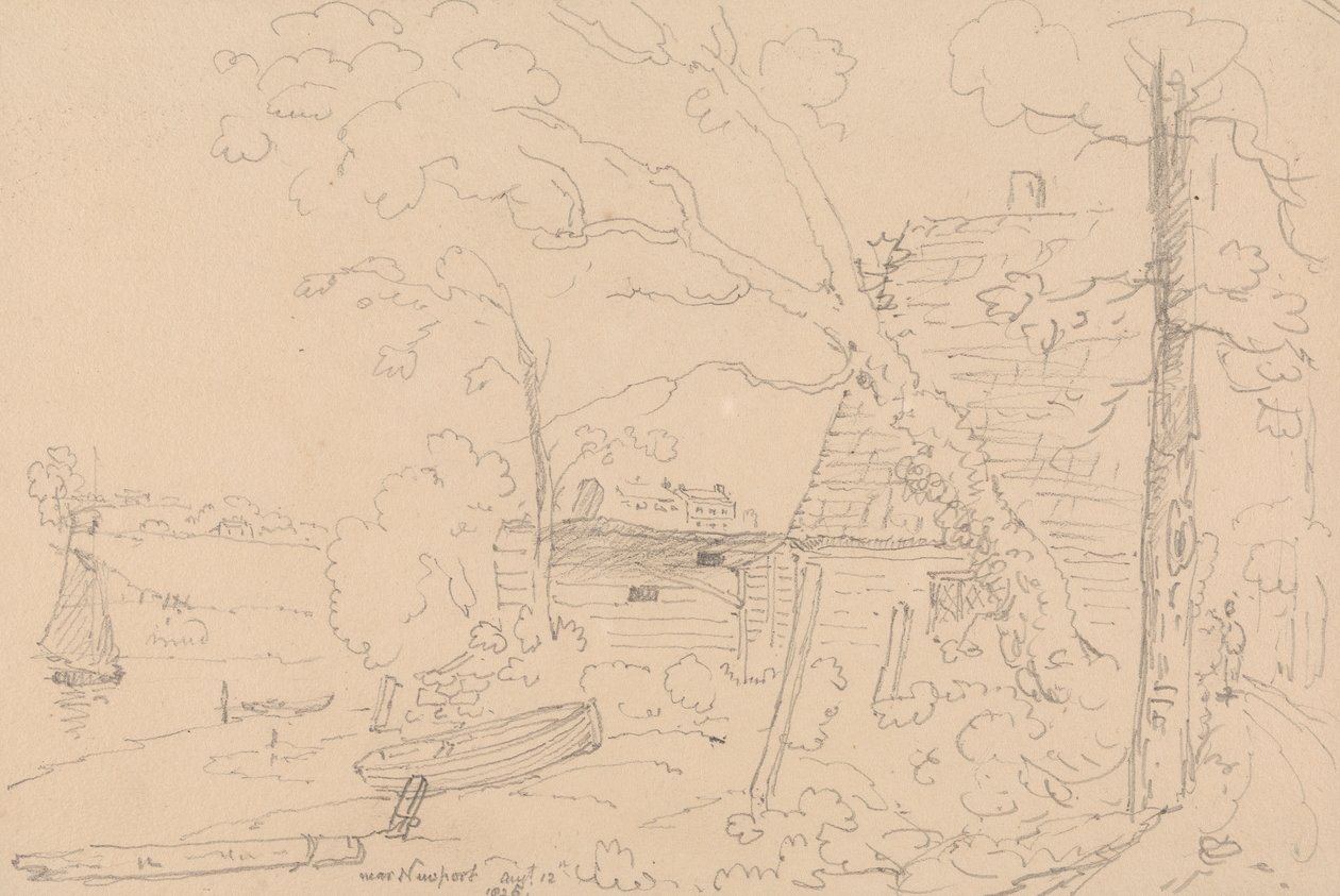Newportin lähellä 12. elokuuta 1826 tekijältä Capt. Thomas Hastings