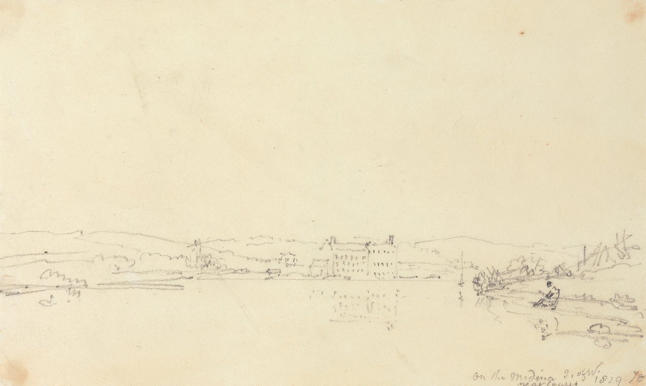 Medinassa lähellä Cowesia, Isle of Wightin saarella tekijältä Capt. Thomas Hastings