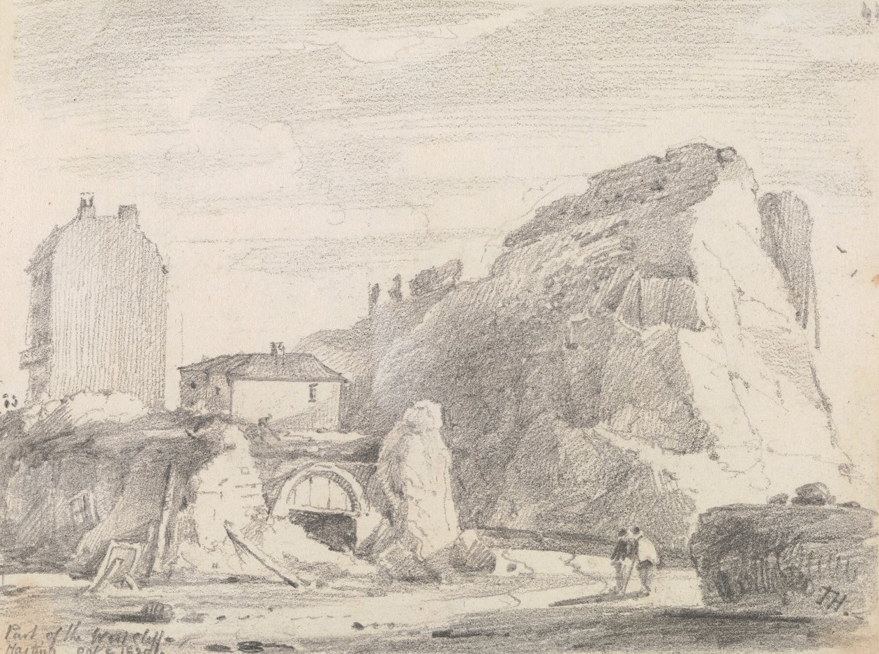 Osa West Cliffiä, Hastings, 8. lokakuuta 1820 tekijältä Capt. Thomas Hastings