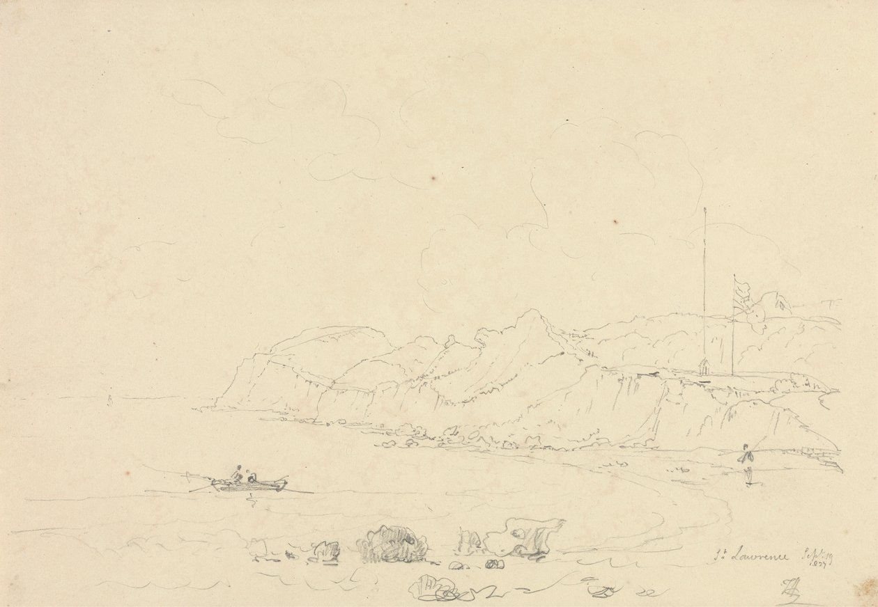 St. Lawrence, Isle of Wight, 19. syyskuuta 1827 tekijältä Capt. Thomas Hastings