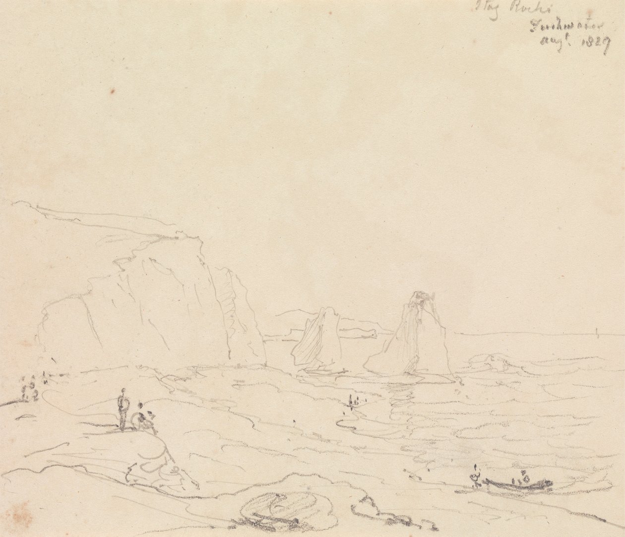 Stag Rocks, Freshwater, elokuu 1827 tekijältä Capt. Thomas Hastings