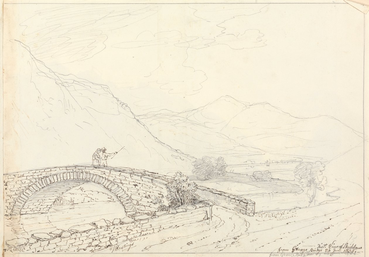 The Bowder Stone, Jaws of Borrowdale, lauantai 27. kesäkuuta 1835 tekijältä Capt. Thomas Hastings