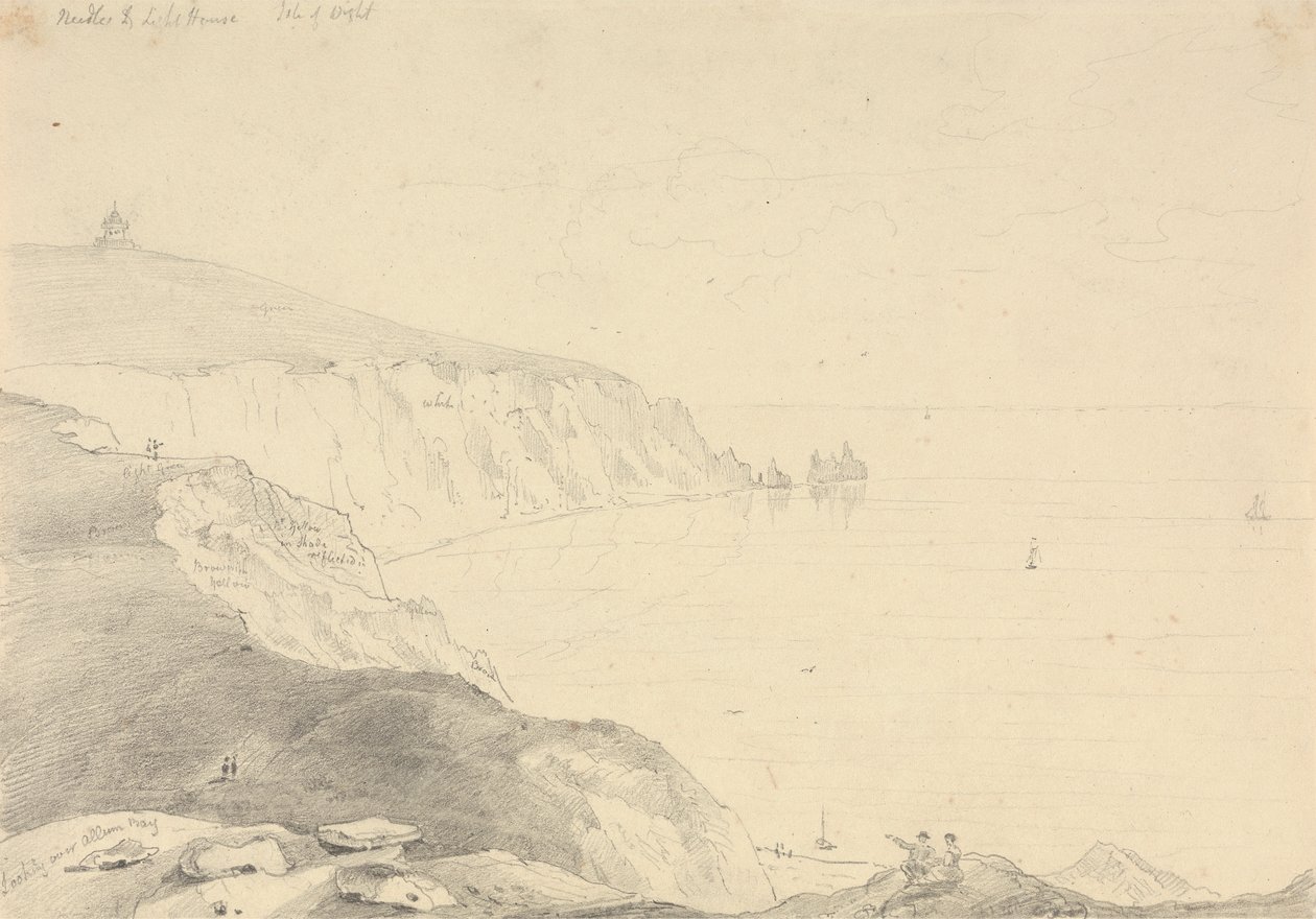 Needles and Lighthouse, Isle of Wight tekijältä Capt. Thomas Hastings