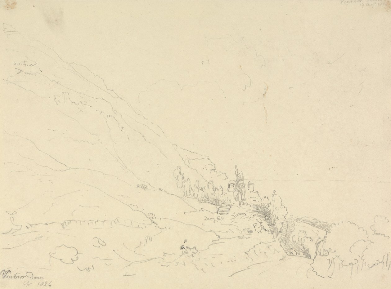 Ventnor Down, 19. elokuuta 1826 tekijältä Capt. Thomas Hastings