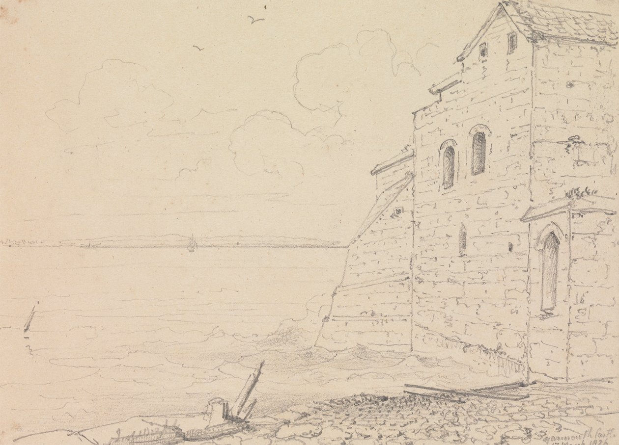 Yarmouthin linna, 17. maaliskuuta 1826 tekijältä Capt. Thomas Hastings