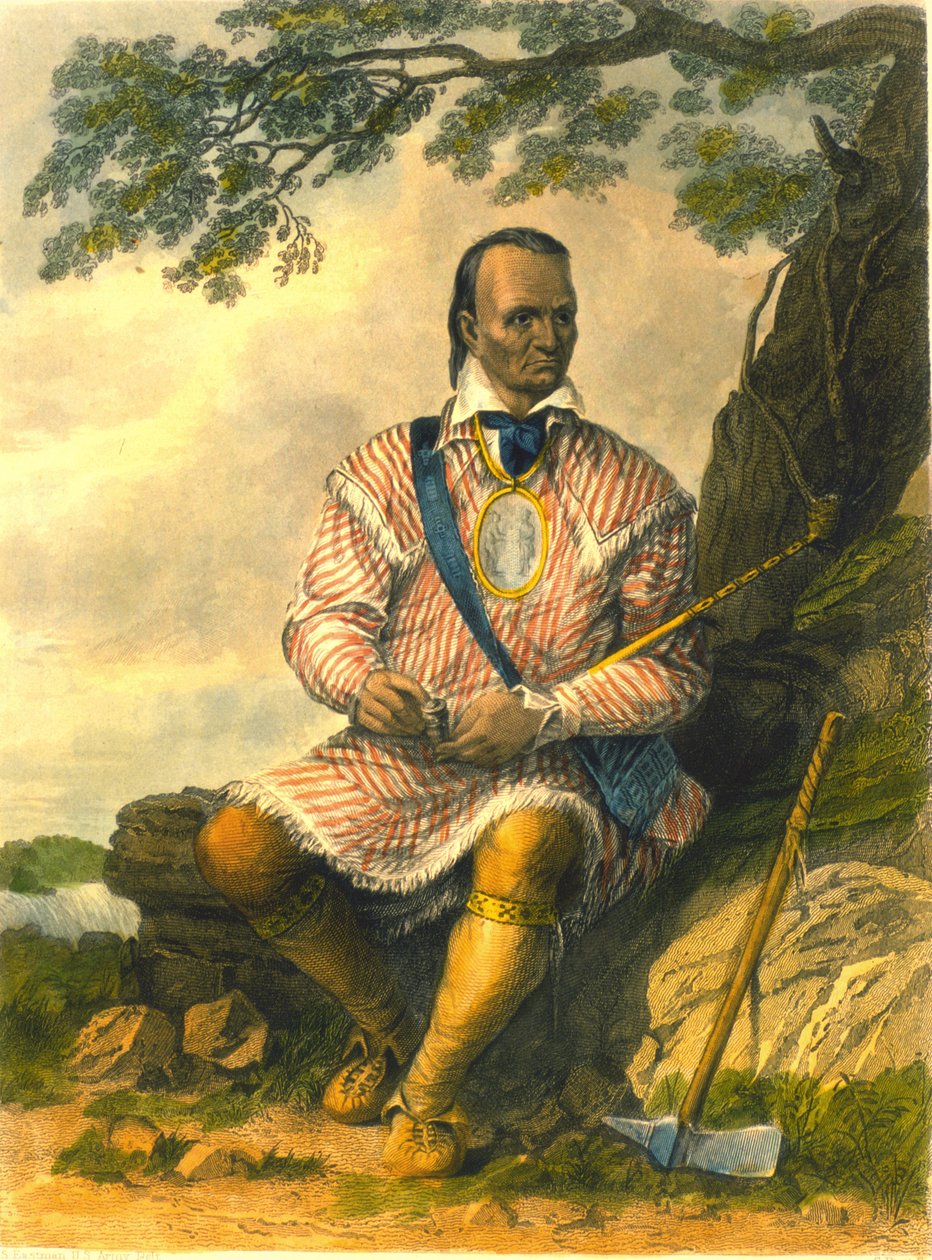 Red Jacket, Senecasin päällikkö, 1853 tekijältä Captain Seth Eastman