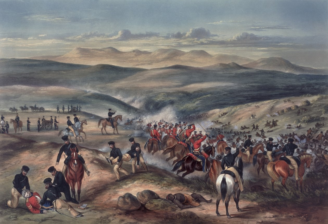 Gwangan taistelu, Hyväntoivonniemi, 8. kesäkuuta 1846 (väriakvatinta) tekijältä Captain Carey