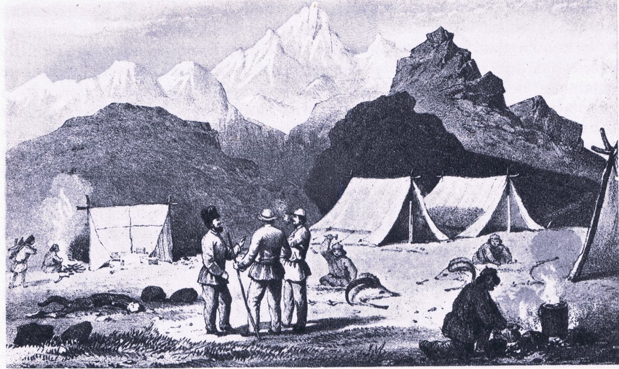 Leiri Himalajalla, Collinsin julkaisemasta British Adventuresta tekijältä Captain E. P. Campbell