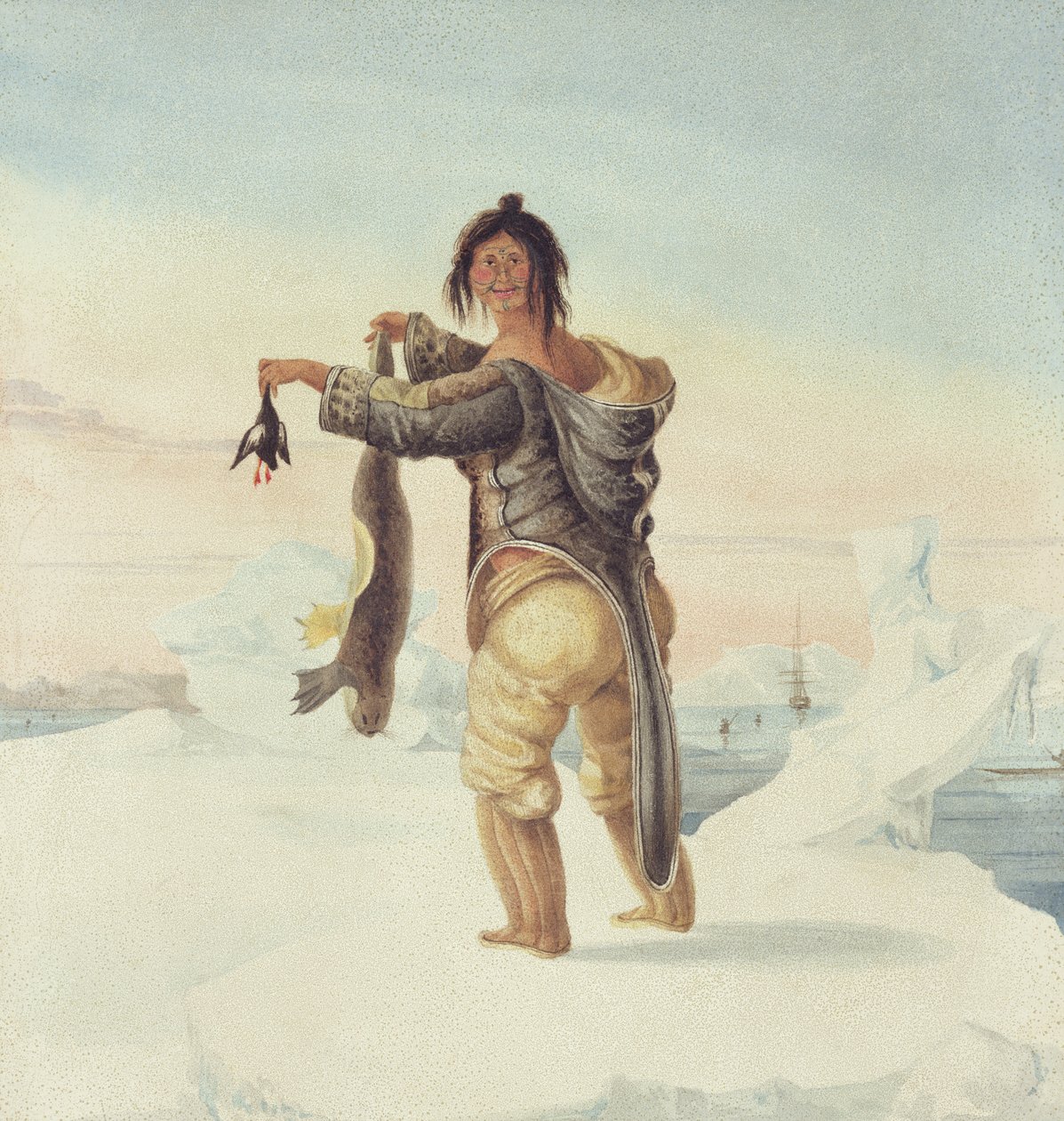 Savage Islands -esquimaux, 1821 tekijältä Captain George Francis Lyon