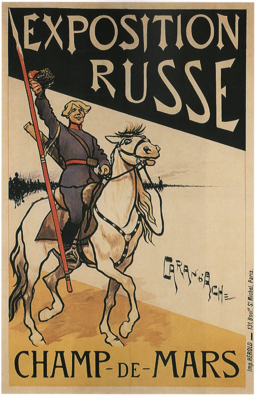 Champ-De-Marsin venäläinen näyttely, 1895 tekijältä Caran d’Ache