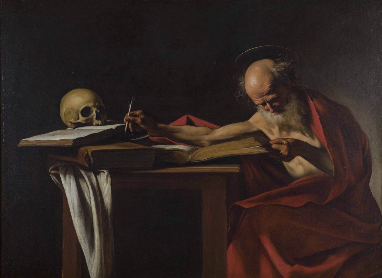 Saint Jerome tekijältä Caravaggio