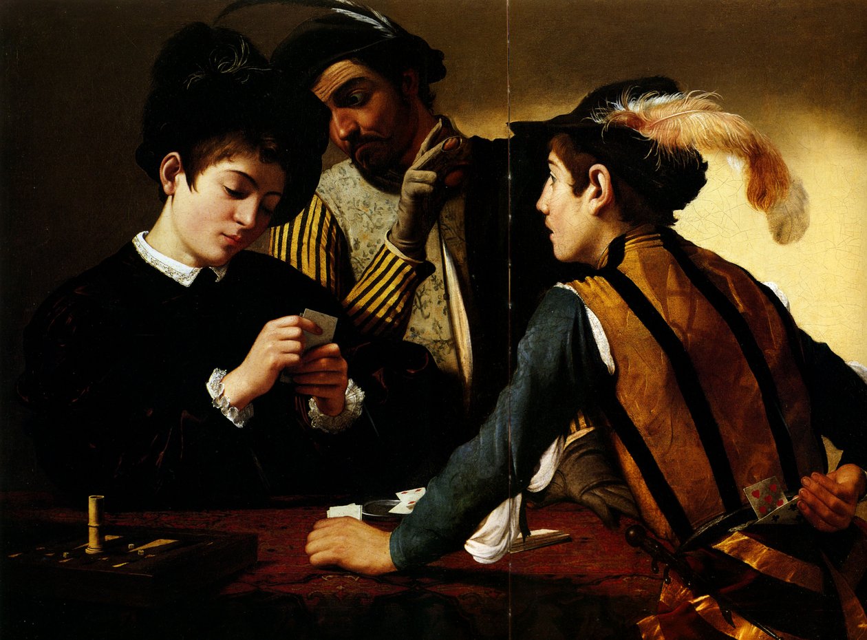 Cardsharps tekijältä Michelangelo Merisi Caravaggio