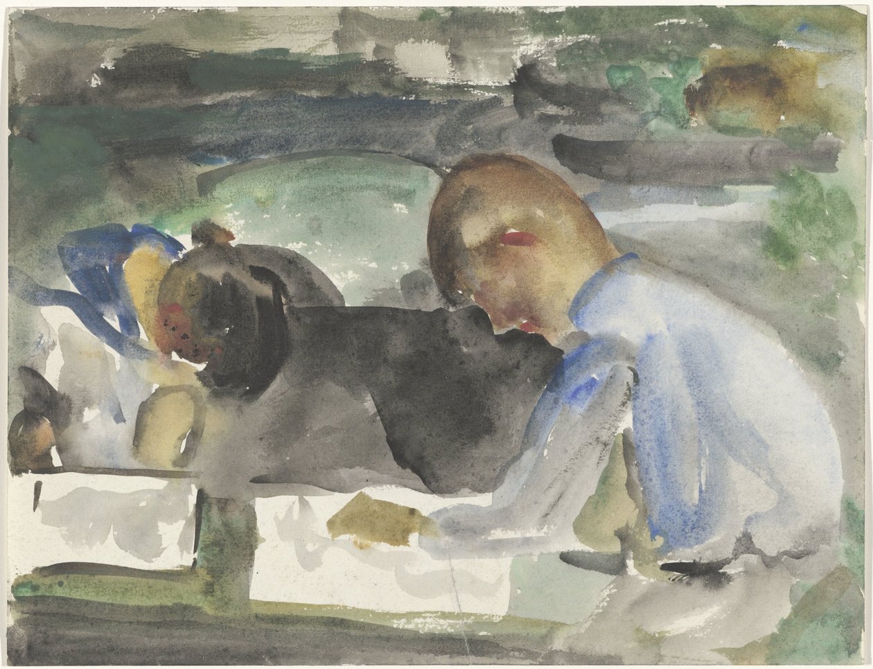 Kaksi piirrettävää lasta tekijältä Carel Adolph Lion Cachet
