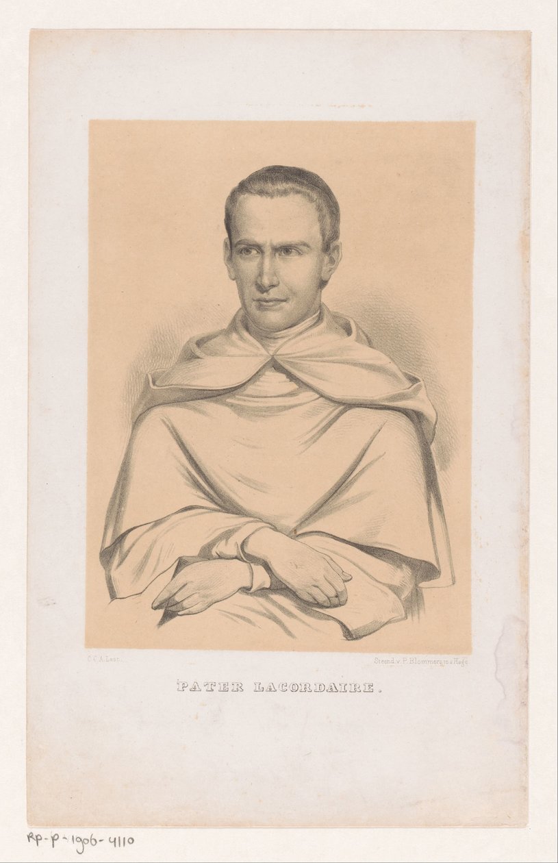 Jean-Baptiste Henri Lacordairen muotokuva tekijältä Carel Christiaan Antony Last