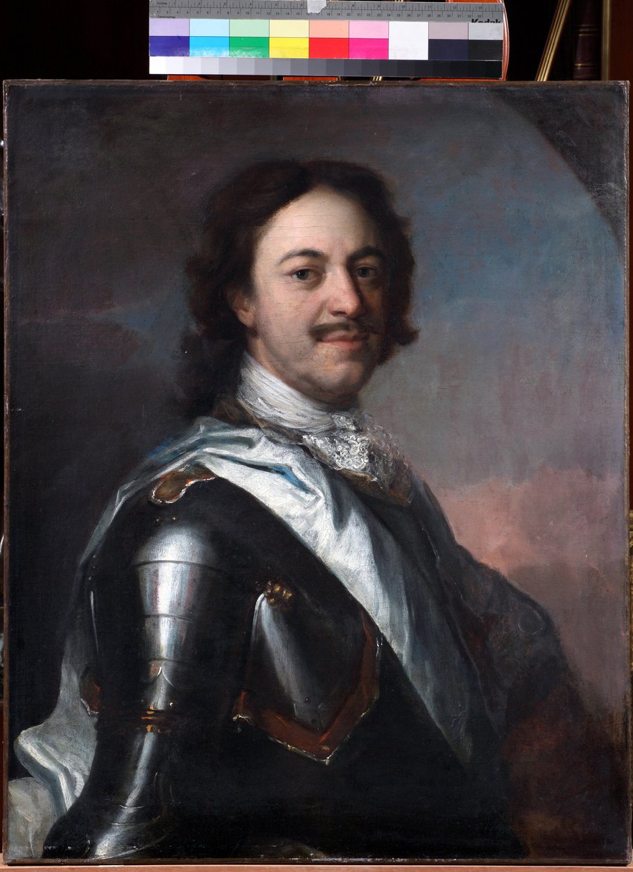 Pierre le grand - Keisari Pietari I Suuren (1672-1725) muotokuva Carel (Charles) de Moorista (1656-1738), - Öljy kankaalle, 77x62 - Yksityiskokoelma tekijältä Carel De Moor