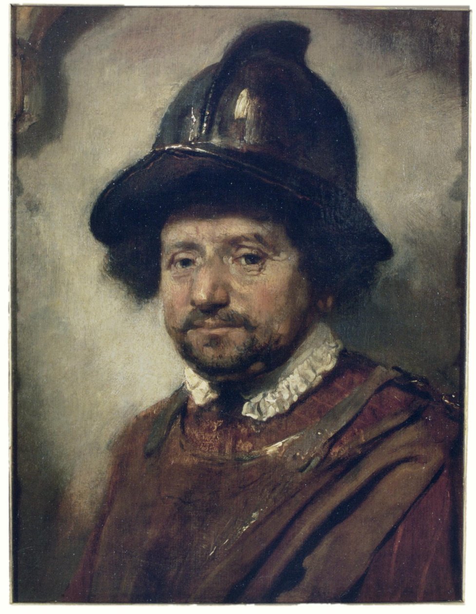 Mies kypärän kanssa tekijältä Carel Fabritius