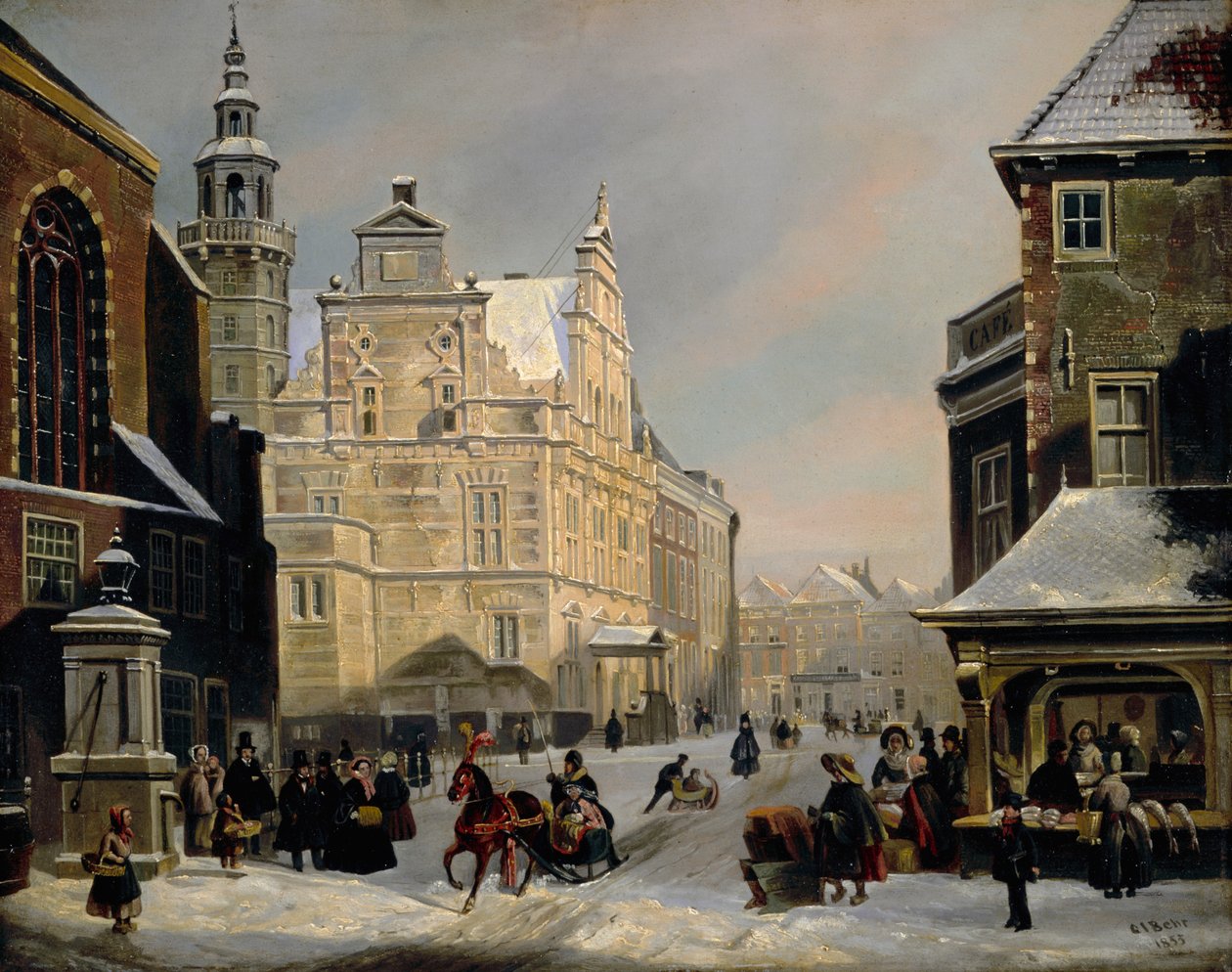 Kaupungintalo, Haag, 1853 tekijältä Carel Jacobus Behr