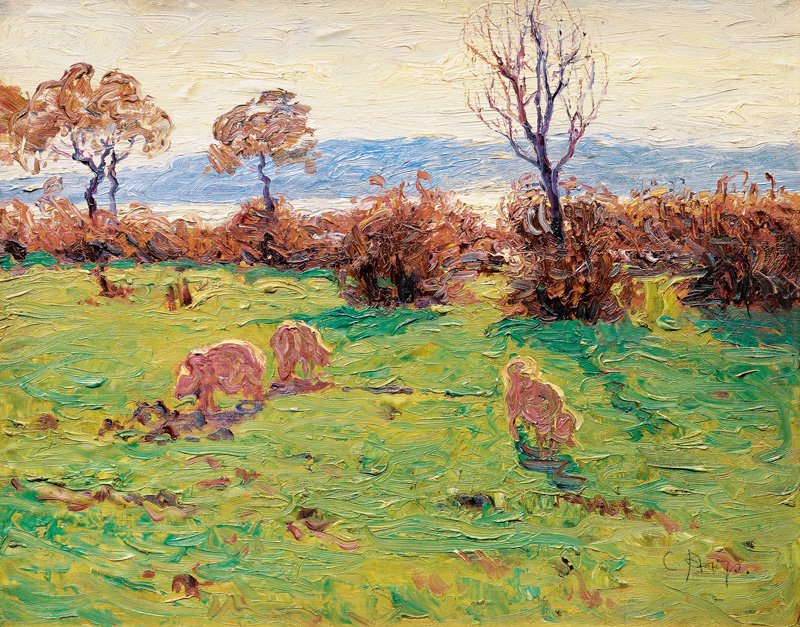 Schweine am Knickn tekijältä Carl Arp