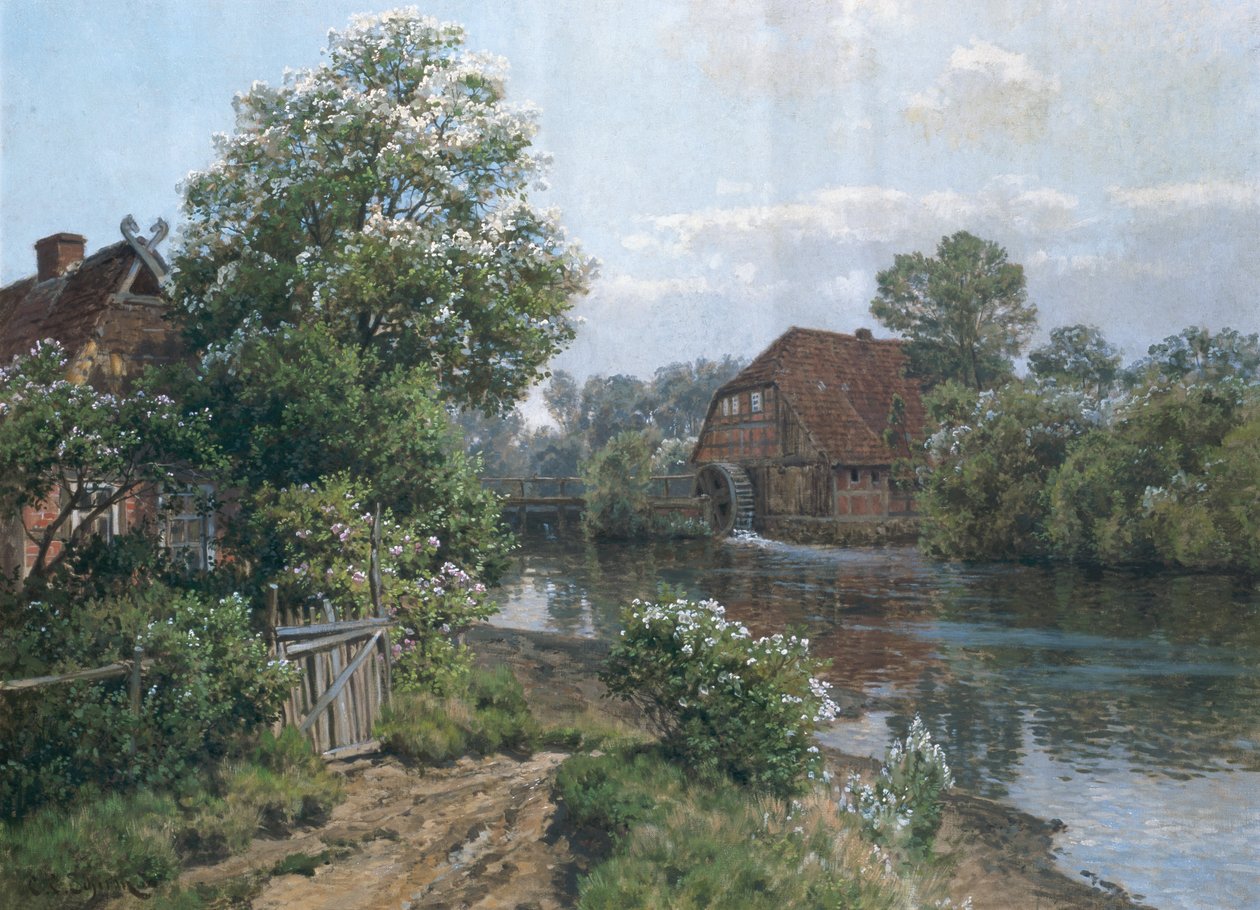 Syksyinen maisema, noin 1900 tekijältä Carl Christian Schirm