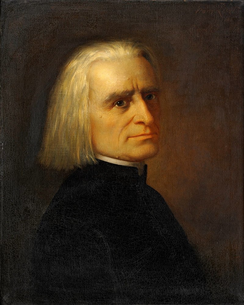Franz Lisztin muotokuva 1811-1886 tekijältä Carl Ehrenberg