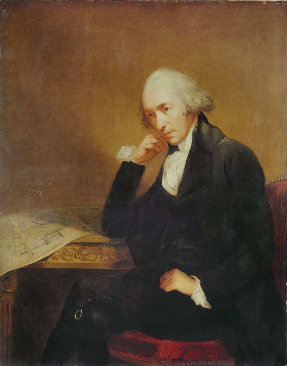 Muotokuva James Wattista (1736-1819) 1792 tekijältä Carl Frederick von Breda