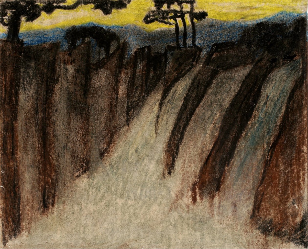 Nimetön (hämärä maisema) tekijältä Carl Fredrik Hill