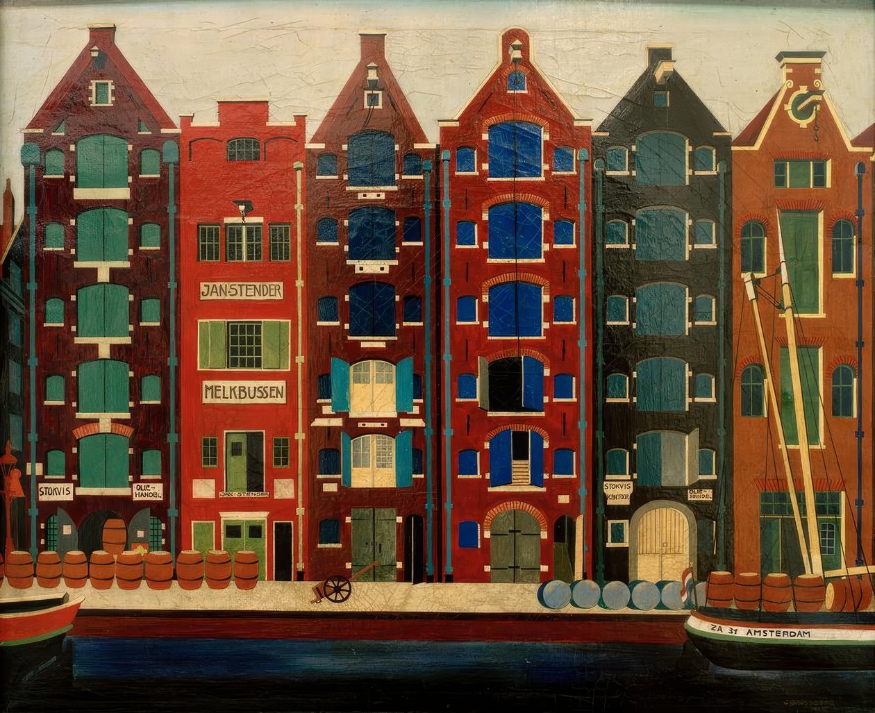 Amsterdam, Brouwersgracht tekijältä Carl Grossberg