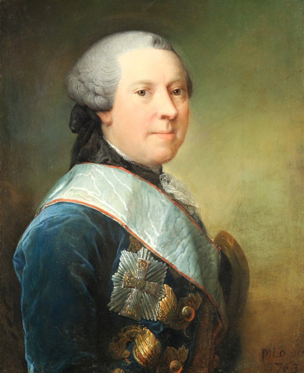 Maalaus Christian Conrad Danneskiold-Laurvigista (1723-1783) tekijältä Carl Gustaf Pilo