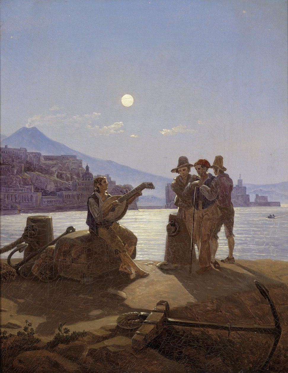 Italialainen Fischer im Hafen von Neapel tekijältä Carl Gustav Carus
