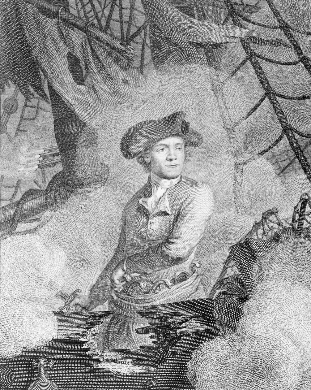 John Paul Jones, kommodori Amerikan yhdysvaltojen palveluksessa. tekijältä Carl Guttenberg