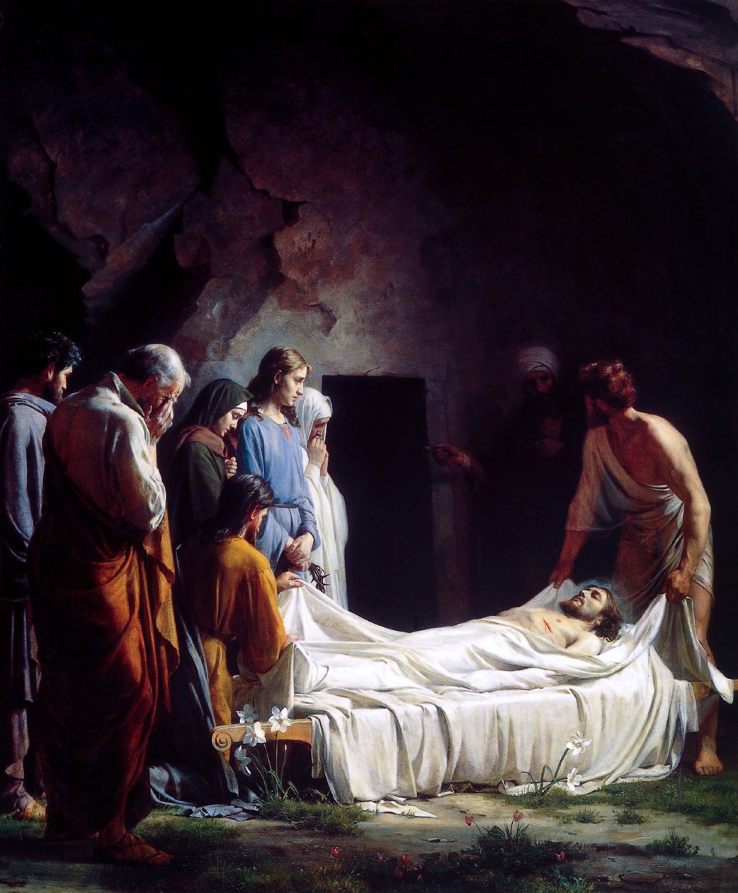 Kristuksen hautaaminen tekijältä Carl Heinrich Bloch