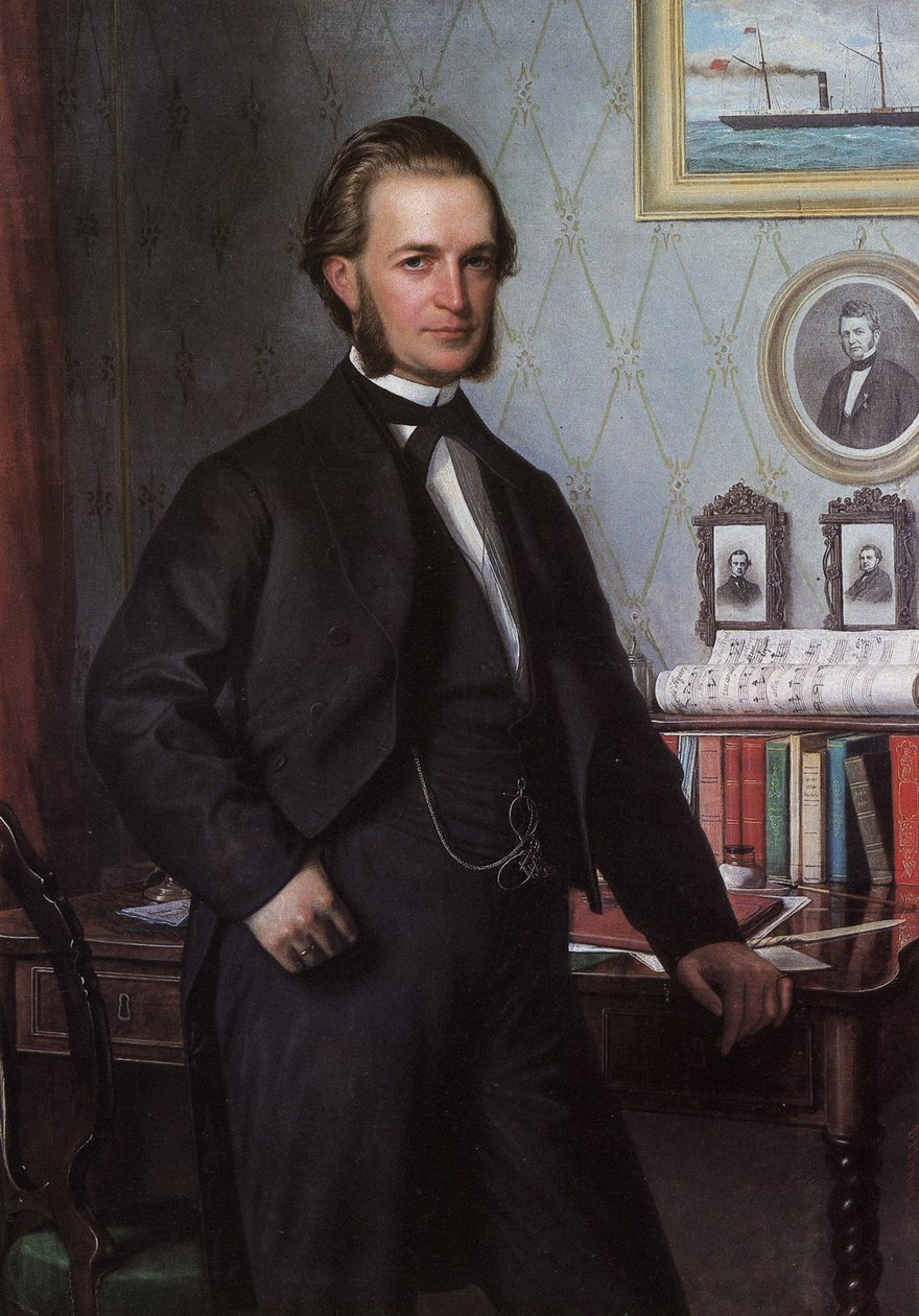 Johan Hansenin muotokuva tekijältä Carl Heinrich Bloch