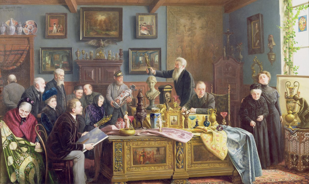 Huutokauppa, 1910 tekijältä Carl Johann Spielter