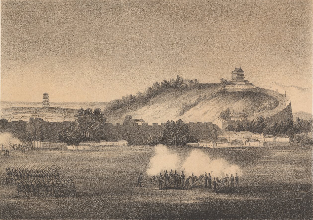 Kantonin pommitus 1857 tekijältä Carl Lancedelli
