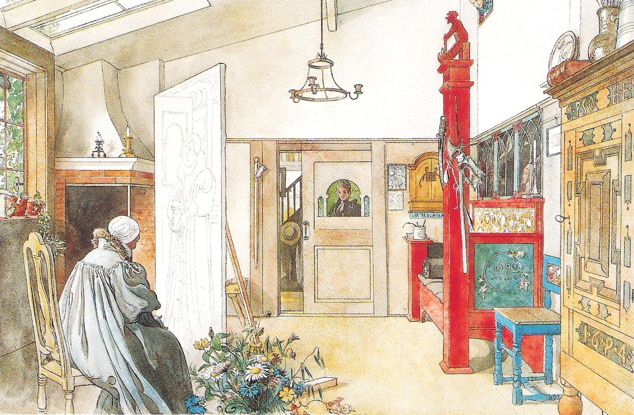 Ateljén, andra hälften tekijältä Carl Larsson