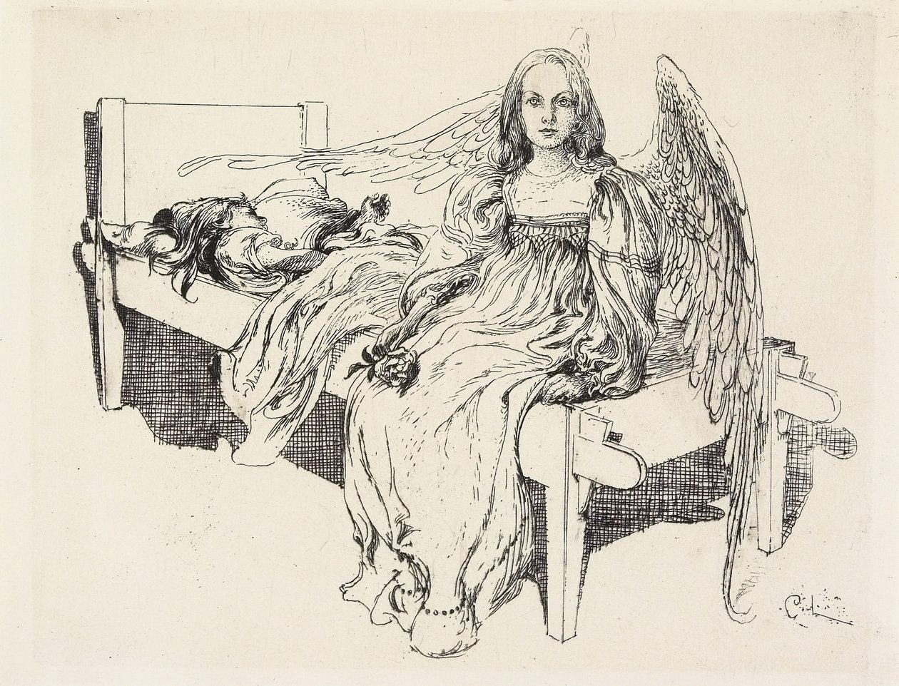 Suojelusenkeli, 1905 tekijältä Carl Larsson