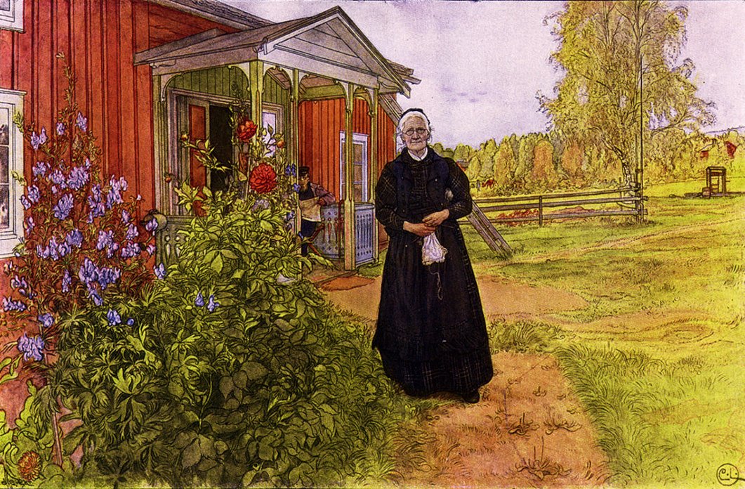 Isä ja äiti tekijältä Carl Larsson