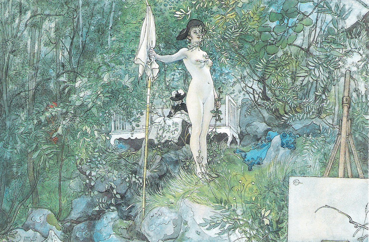 Friluftsateljé tekijältä Carl Larsson